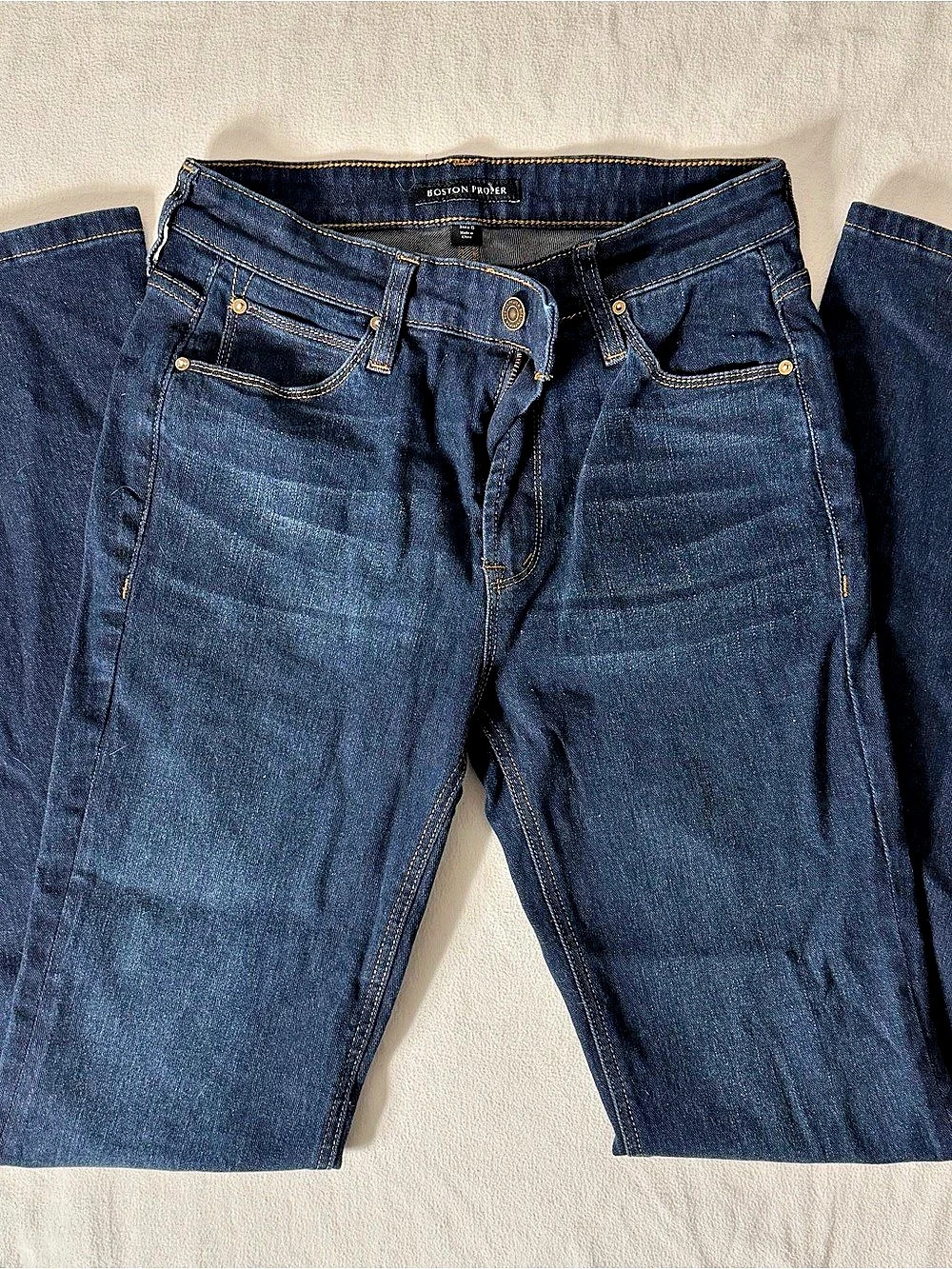 Boston Proper Dark Wash Stretch Flare Jeans 6